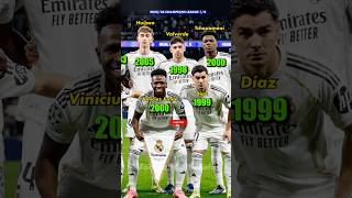 Real Madrid Squad Vs Manchester City 30 Chdanions League 18 2526what Year Of Birthucl