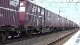 【HD】EF64-1049牽引貨物列車　大磯通過