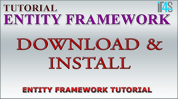 Entity Framework Tutorial - How to download and install entity framework in visual studio
