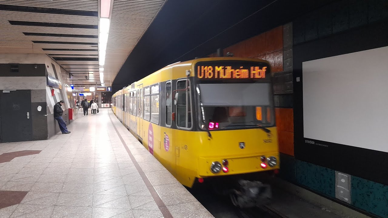 Mitfahrt in der kompletten U18 von Mülheim Hbf bis Essen Berliner Platz