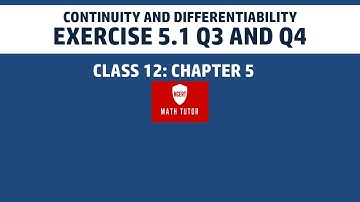 3. Class 12 Maths Chapter5 Exercise 5.1 Q3 Q4 in english|2nd puc maths exercise 5.1 Q3 Q4 in english