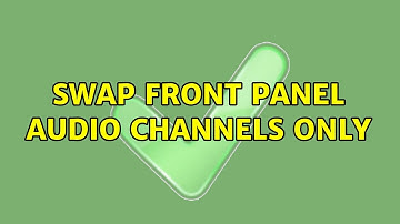 Ubuntu: Swap front panel audio channels only