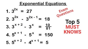 Exponential Equations Made Easy for Exam Success | Step-by-Step | WAEC, GCE, IGCSE #math #waec