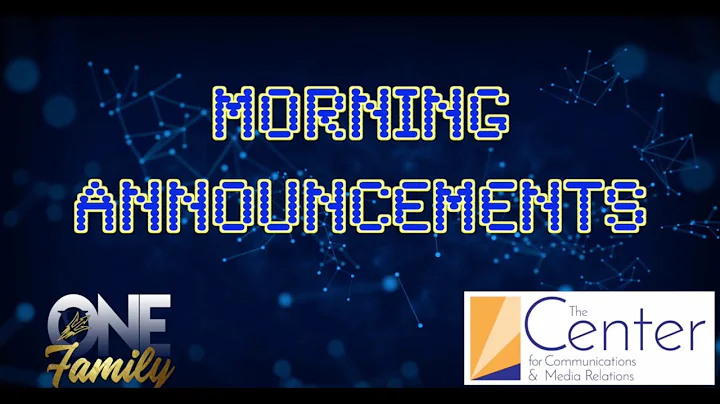 CFCTV Announcements   Nov  2nd, 2020   Joanna Jeff...