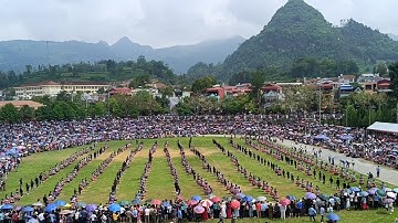 Màn múa xinh tiền của 600 thanh thiếu niên trong Giải đua ngựa Bắc Hà 2025 full đầy đủ!