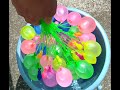 セリアのスマッシュウォーターバルーンで水風船をたくさん一度に作ってみた（how to make colorful water ballons at once with Japanese toy）