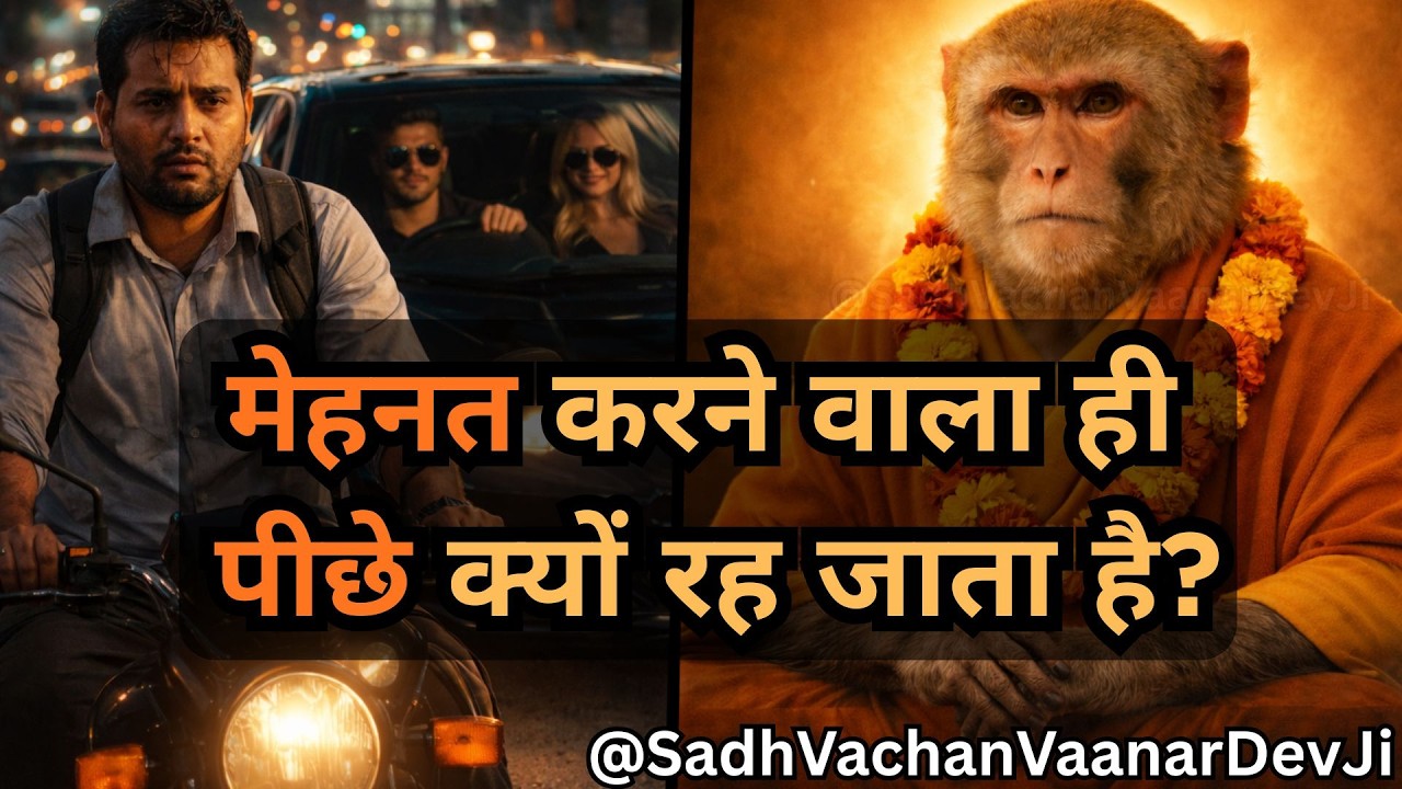 जो मेहनत करता है, वही क्यों हारता है? | मेहनत बनाम किस्मत | कड़वा सच | बंदर बाबा