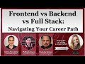 Frontend vs backend vs full stack navigating your career path