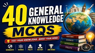 Most important GK MCQs | competitive exams preparation 2026 | GK questions with answers in English |