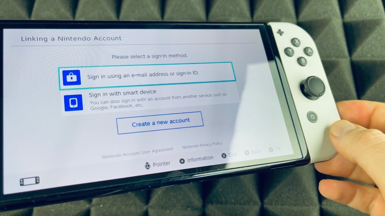 Final i aften Universitet How to Sign into Nintendo Switch Account on Nintendo Switch Oled - YouTube