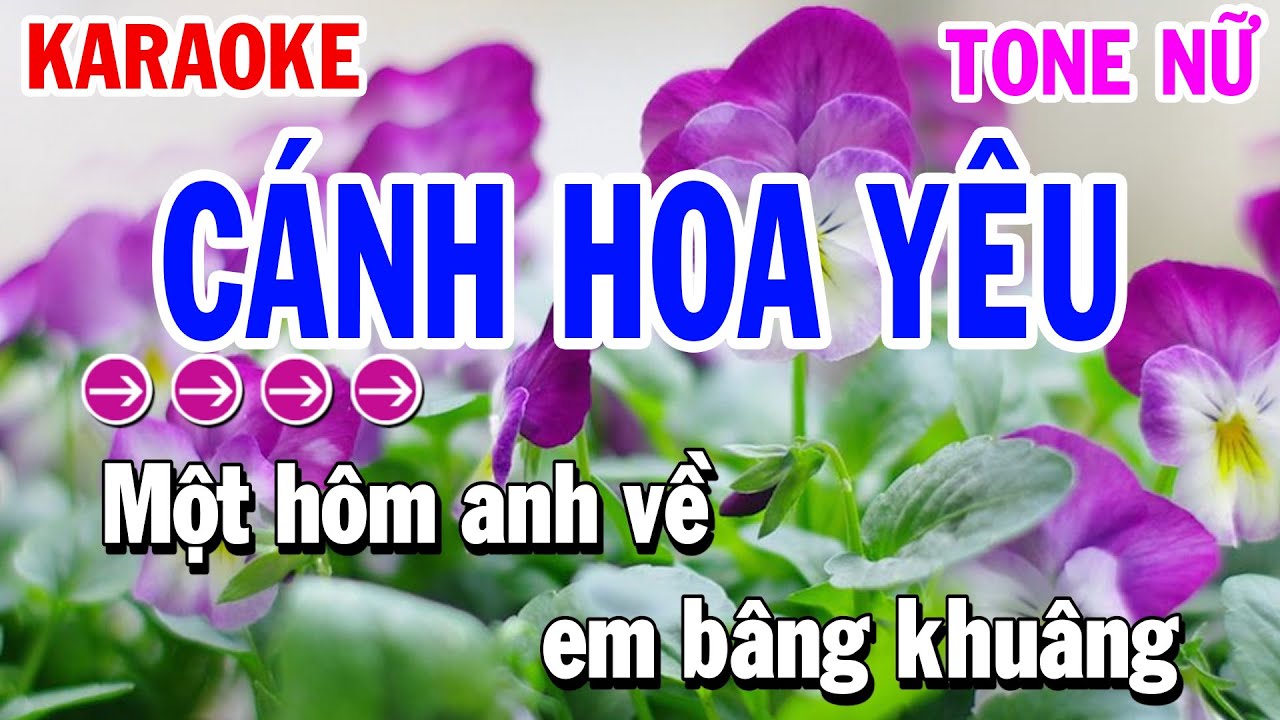 Cánh Hoa Yêu Karaoke Nhạc Sống Tone Nữ ( Beat Hay 2026 ) Huỳnh Lê