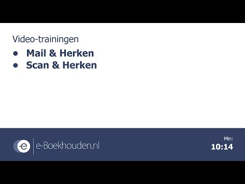 How to: e-Boekhouden.nl - Scan & Herken en Mail & Herken