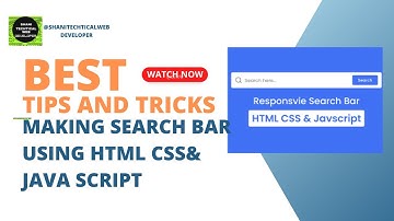How To Make Autocomplete Search Box For Website Using HTML CSS & JavaScript