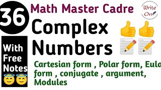Complex Numbers for Math Master Cadre 2022| Complex Numbers | Chapter - 7 |Master Cadre| Full Course