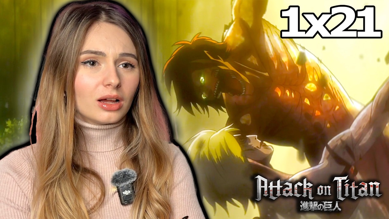EREN vs FEMALE TITAN!! NON-ANIME FAN Reacts to ATTACK ON TITAN S1 Episode 21 | ANIME REACTION