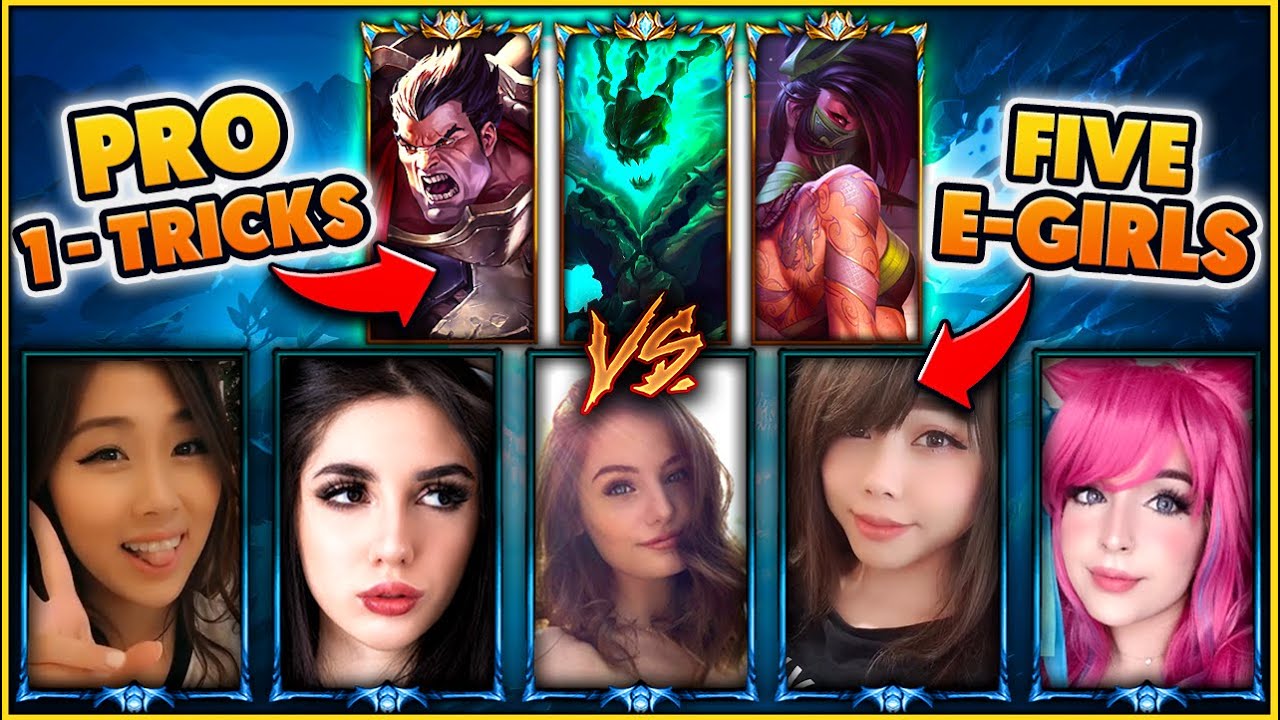 3 PRO ONE-TRICKS VS. 5 E-GIRL Streamers!
