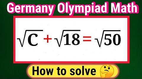 Germany | Can you solve this? | Math Olympiad Algebra problem 