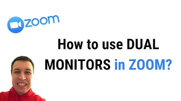 How to USE DUAL MONITORS in ZOOM?