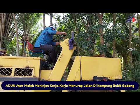 ADUN Ayer Molek Meninjau Kerja-Kerja Menurap Jalan di Kampung Bukit Gadong