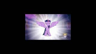 My Little Pony Twilight Sparkle became an alicorn.