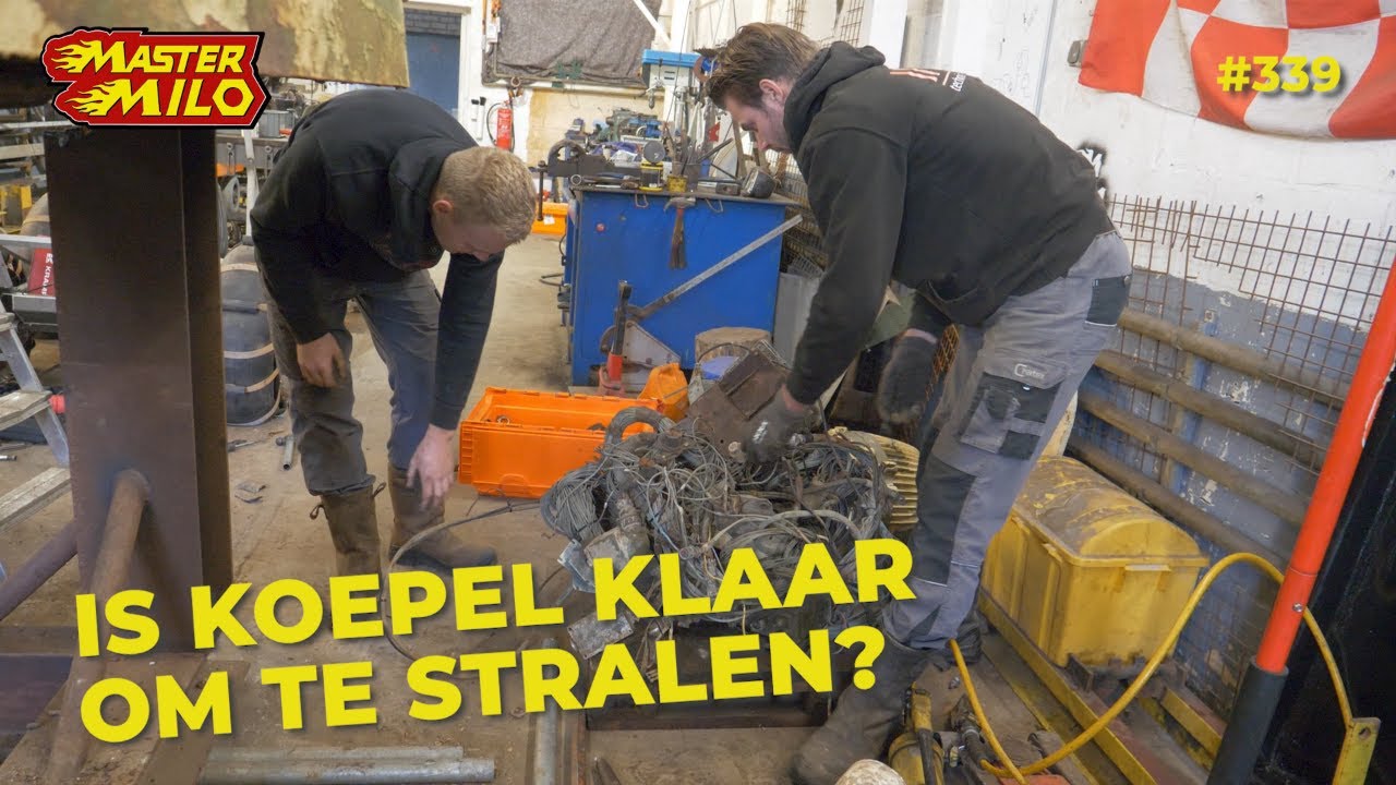 Tank koepel klaar maken om te stralen! #339