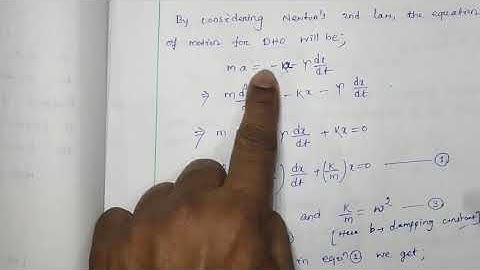 Forced Harmonic Oscillation: Transient State (Part-1/6) Lect. 12
