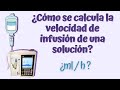 ¿Cómo calcular la velocidad de goteo en una infusión? | Calcular ml / h | Fácil 💧