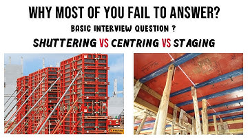 shuttering vs centering vs staging || What is shuttering in construction?