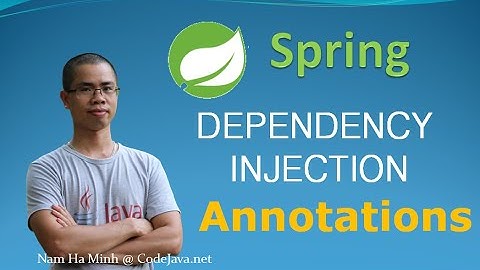 Spring Dependency Injection Example with Annotations