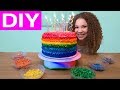 Olivia's Rainbow M&M 12th Birthday Cake