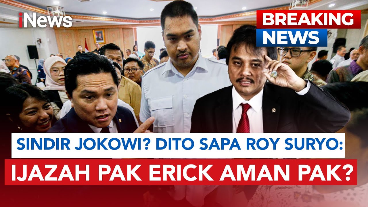Sindir Jokowi? Dito Ariotedjo di Depan Roy Suryo: Ijazah Pak Erick Aman Pak? | BREAKING NEWS