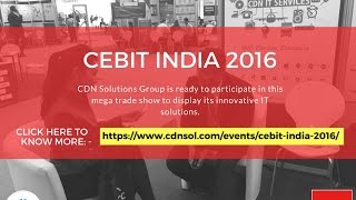 Web and Mobility Solutions Provider in CeBIT India 2016