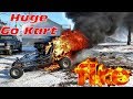 670cc Off Road Go Kart Burns To The Ground ~ HUGE FIRE!!!