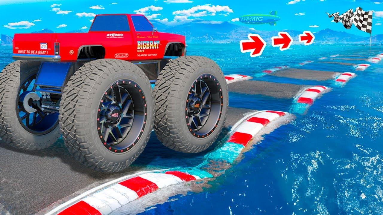 ¿QUÉ TAN LEJOS PUEDE LLEGA UN COCHE SOBRE baches de agua en GTA 5?