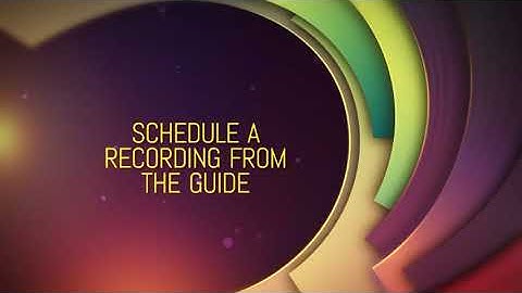 Schedule a Recording From the Guide - TCC IPTV Tutorial