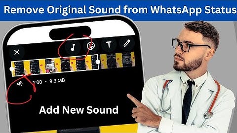 How to remove original sound from whatsapp status l How to mute whatsapp status video sound