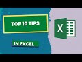 10 Excel Tips to Make You an Expert