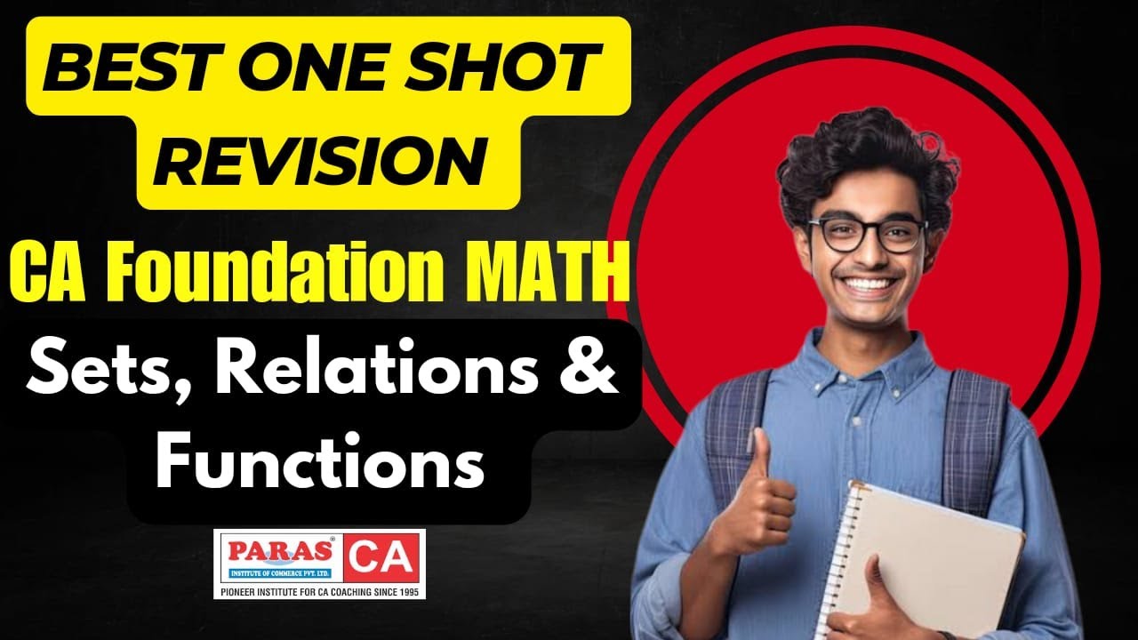 CA-Foundation Revision Business Mathematics Set Relation and Function ...