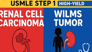 USMLE Step 1 High-Yield: Renal Cell Carcinoma & Wilms Tumor Explained 🚑🧠