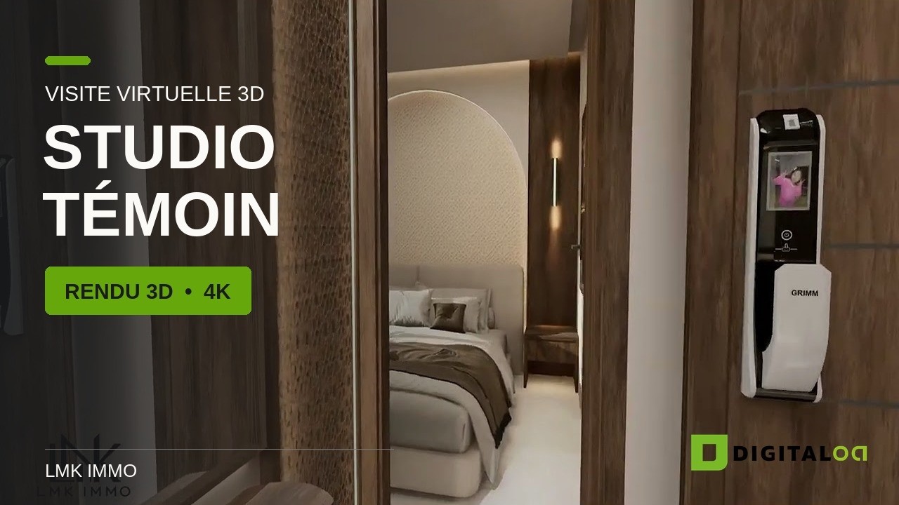 Miniature de la vidéo : Studio témoin X LMK Immo | Visite virtuelle 3D (4K)