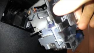 HOW TO CHANGE OR REPLACE PROJECTOR BULB IN PANASONIC PT AE8000