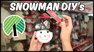 High End Dollar Tree Snowman DIYs ☃️ Genius Ways To Use Snowman Head Ornaments!