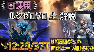 [GBF] Daily Lucilius Zero Solo Guide: Earth Element (Includes Nearly Fixed Move Rotations per HP ...