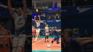 Volleyball. Attack. Matthew Anderson, Jenia Grebennikov, Boris Fistyulev