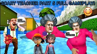 Scary teacher part 5 gameplay! Scary teacher in tamil! horror! on vtg! screenshot 3
