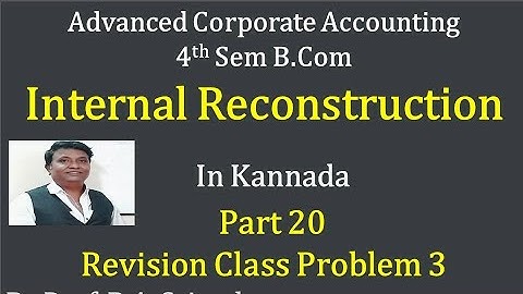 Internal Reconstruction in Kannada - Revision Class Problem No. 3 By Srinath Sai
