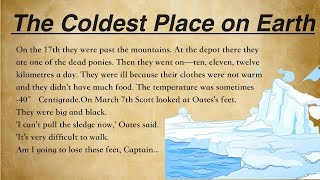 Improve Your English  A Thrilling And Exciting English Story  Level 1  The Coldest Place On Earth