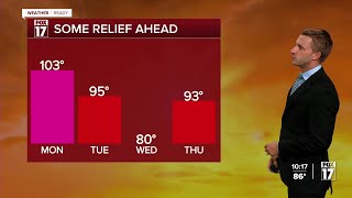 Sunday Night Forecast: Heat Advisory Extends into Monday