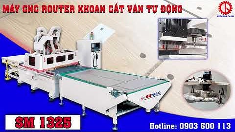Máy cnc router 1325 (máy gia công khoan cắt ván tự động) | Quốc Duy
