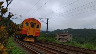5832B次 EMU100型郵輪式列車回送，通過牡丹落羽松林